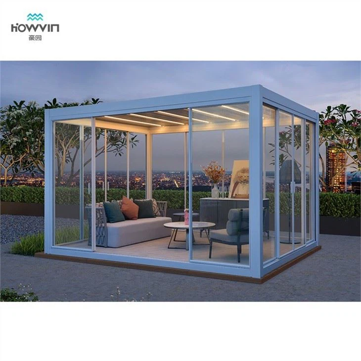 Garden Pergola With Roof And Sides